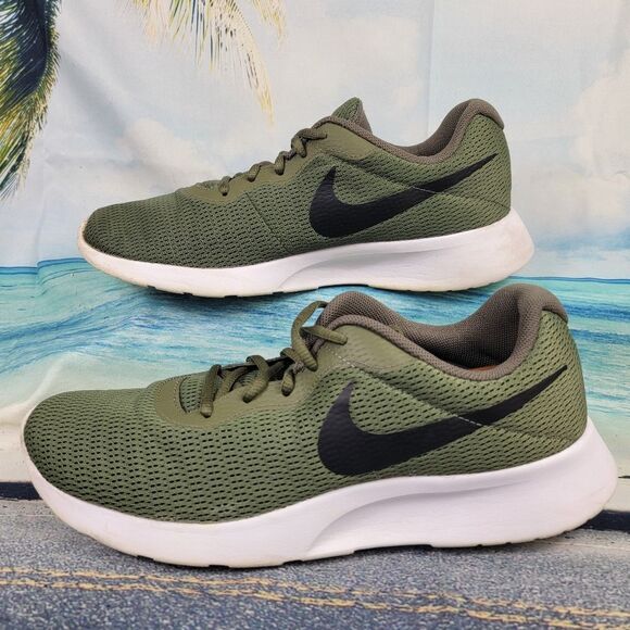 Nike Tanjun Olive Green Mens 12 & 13 Mismatch - Picture 4 of 9